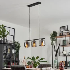 Suspension Verre 15cm Lauden Fumé, 3 lumières