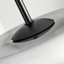 Suspension Verre 25cm Lauden Chrome, Clair, Fumé, 1 lumière