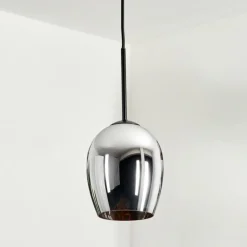 Suspension Verre 15cm Vevino Fumé, 1 lumière