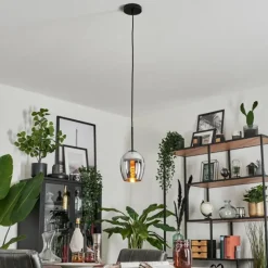 Suspension Verre 15cm Vevino Fumé, 1 lumière