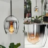 Suspension Verre 15cm Vevino Clair, Fumé, 1 lumière