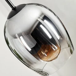 Suspension Verre 15cm Vevino Clair, Fumé, 1 lumière