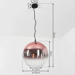 Suspension Versam Noir, 1 lumière