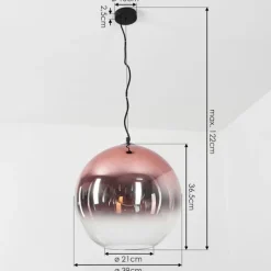 Suspension Versam Noir, 1 lumière