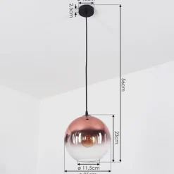 Suspension Versam Noir, 1 lumière