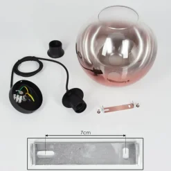 Suspension Versam Noir, 1 lumière