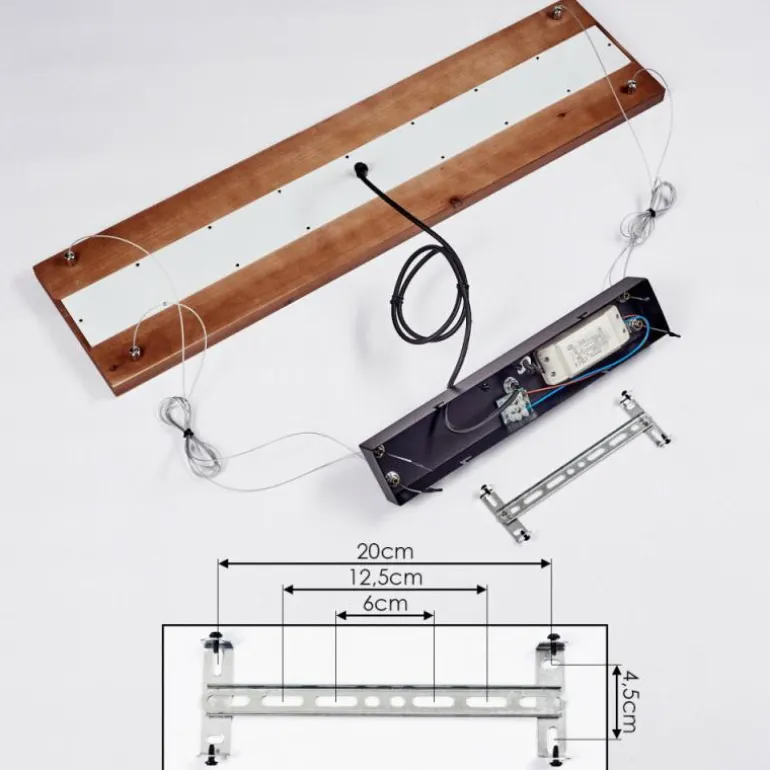Suspension Versoix LED Chrome, Noir, 1 lumière