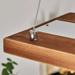 Suspension Versoix LED Chrome, Noir, 1 lumière