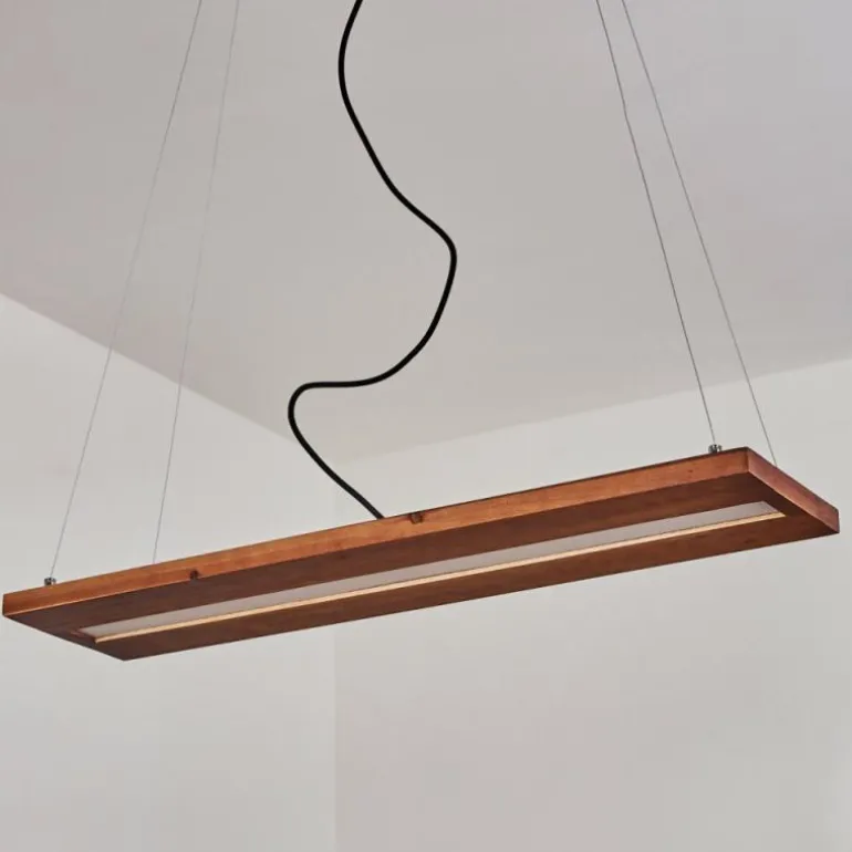 Suspension Versoix LED Chrome, Noir, 1 lumière