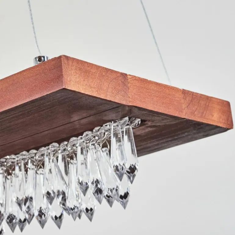 Suspension Versoix LED Chrome, Noir, 1 lumière