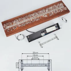 Suspension Versoix LED Chrome, Noir, 1 lumière