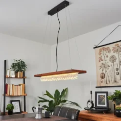 Suspension Versoix LED Chrome, Noir, 1 lumière