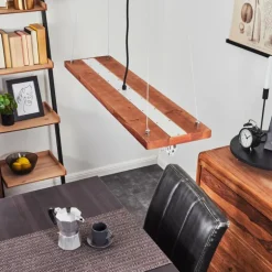 Suspension Versoix LED Chrome, Noir, 1 lumière