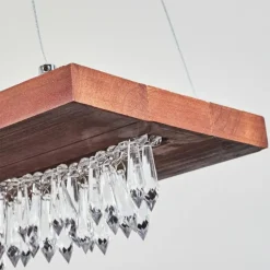 Suspension Versoix LED Chrome, Noir, 1 lumière