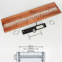 Suspension Versoix LED Chrome, Noir, 1 lumière
