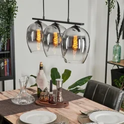 Suspension Vevino Clair, Fumé, 3 lumières