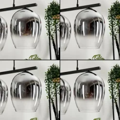 Suspension Vevino Clair, Fumé, 3 lumières