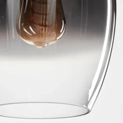 Suspension Vevino Clair, Fumé, 3 lumières