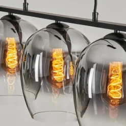 Suspension Vevino Clair, Fumé, 3 lumières
