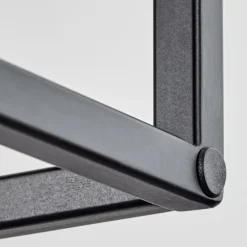 Suspension Victorine Chrome, Noir, 3 lumières