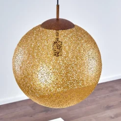 Suspension Vigra Brun doré, 1 lumière