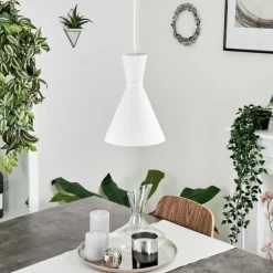 Suspension Vijes Blanc, 1 lumière