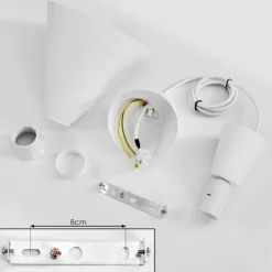 Suspension Vijes Blanc, 1 lumière