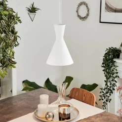 Suspension Vijes Blanc, 1 lumière