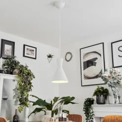 Suspension Vijes Blanc, 1 lumière