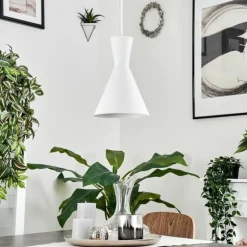 Suspension Vijes Blanc, 1 lumière