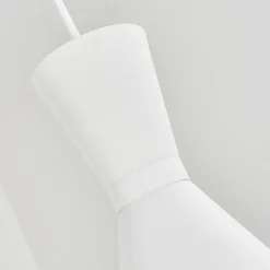 Suspension Vijes Blanc, 4 lumières