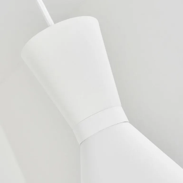 Suspension Vijes Blanc, 4 lumières