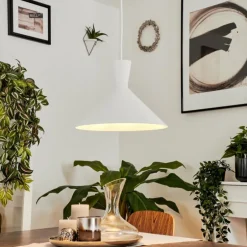 Suspension Vijes Blanc, 1 lumière