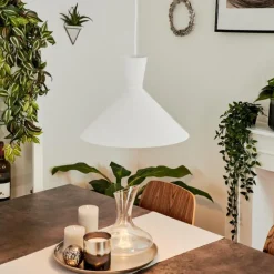 Suspension Vijes Blanc, 1 lumière