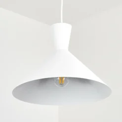 Suspension Vijes Blanc, 1 lumière