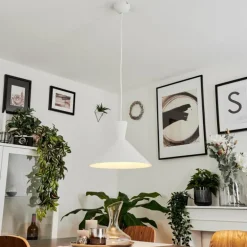 Suspension Vijes Blanc, 1 lumière