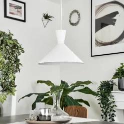 Suspension Vijes Blanc, 1 lumière