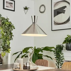 Suspension Vijes Nickel mat, 1 lumière