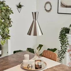 Suspension Vijes Nickel mat, 1 lumière