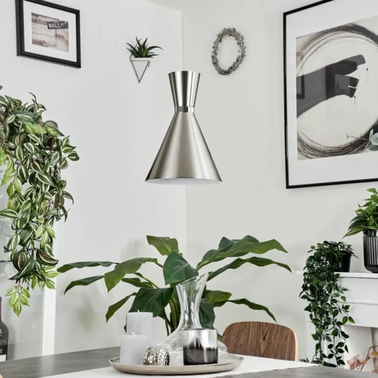 Suspension Vijes Nickel mat, 1 lumière