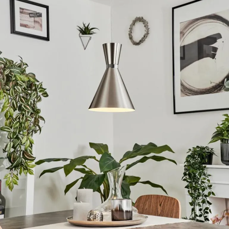 Suspension Vijes Nickel mat, 1 lumière