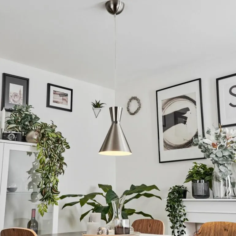 Suspension Vijes Nickel mat, 1 lumière