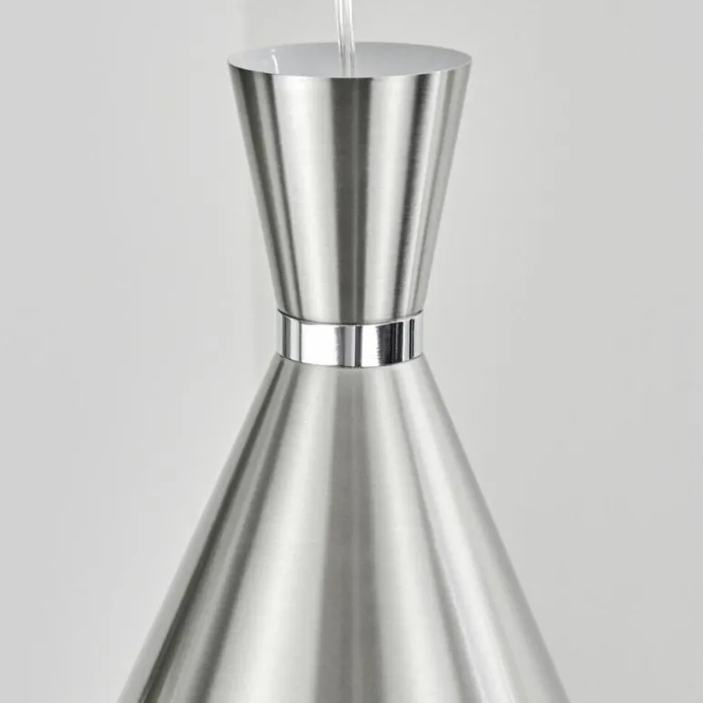 Suspension Vijes Nickel mat, 3 lumières