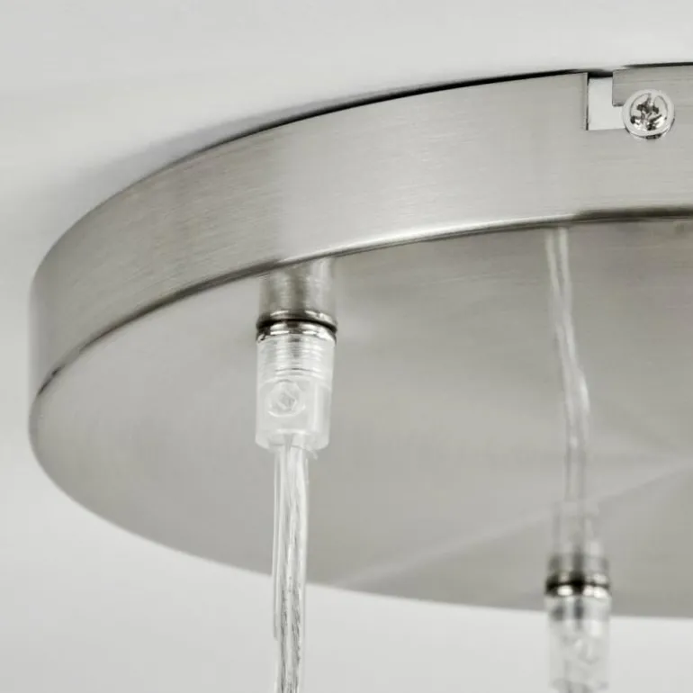 Suspension Vijes Nickel mat, 3 lumières