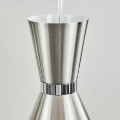 Suspension Vijes Nickel mat, 4 lumières