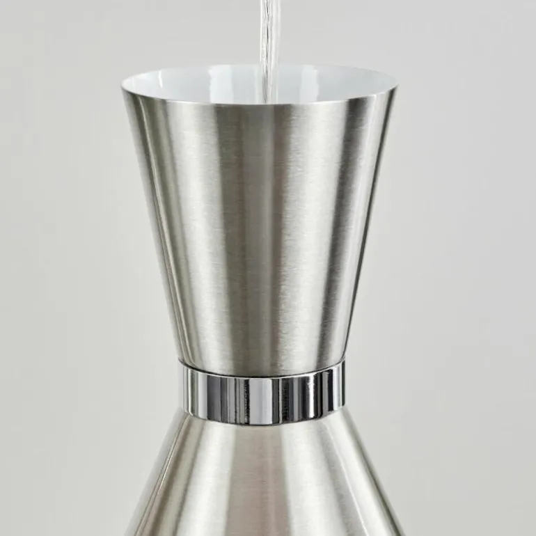 Suspension Vijes Nickel mat, 4 lumières