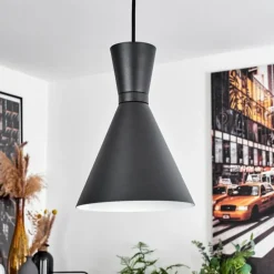 Suspension Vijes Noir, 1 lumière