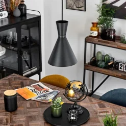 Suspension Vijes Noir, 1 lumière