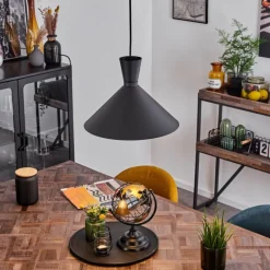 Suspension Vijes Noir, 1 lumière