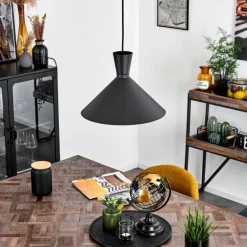 Suspension Vijes Noir, 1 lumière